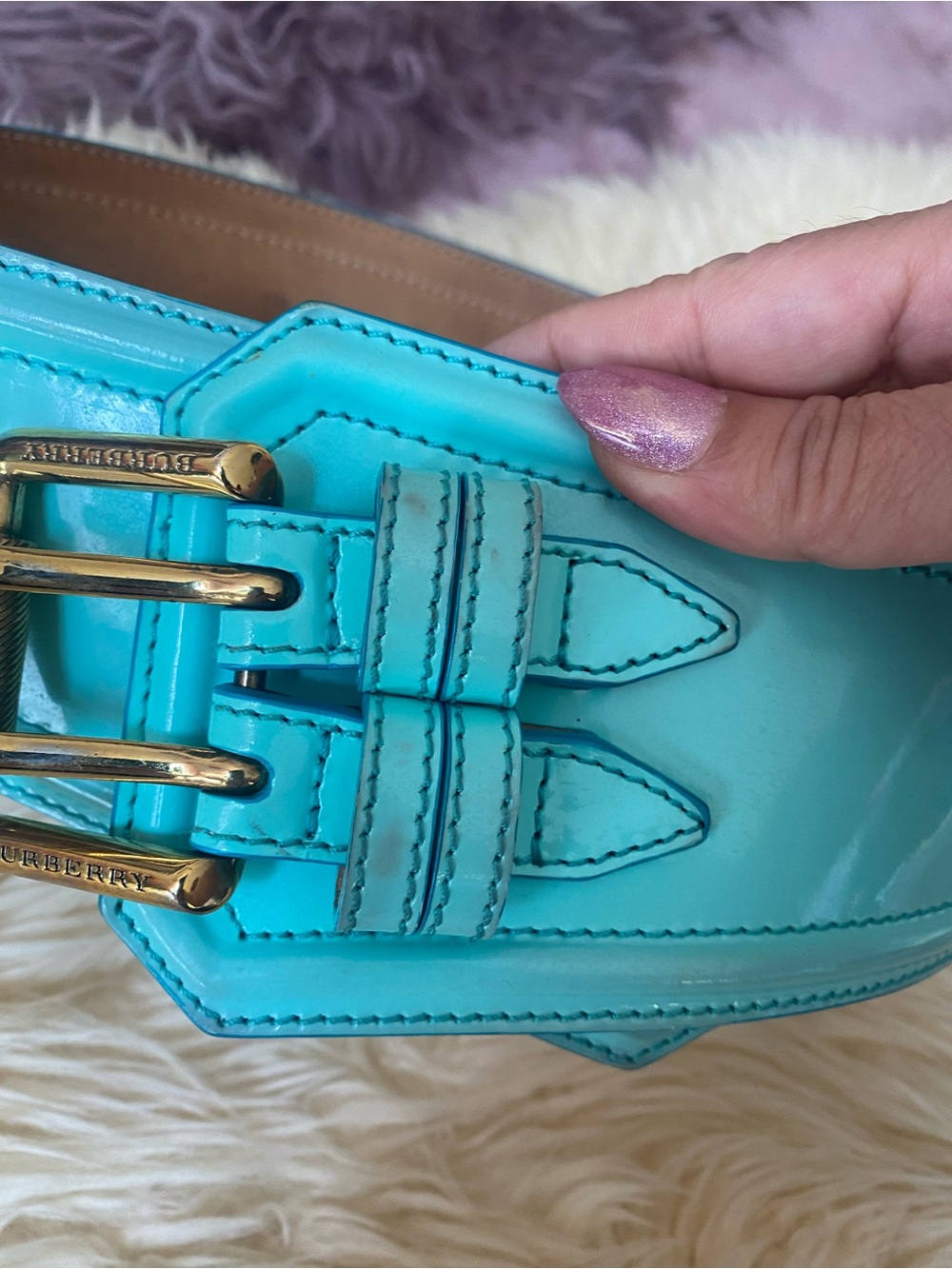 Burberry leather belt - Picture 6 of 11